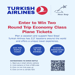Enter raffle to win pair of round trip tickets with Turkish Airlines! -  Next Step Fund, Inc.